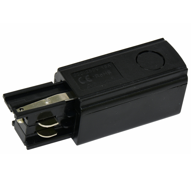 Napájecí adaptér lišty ECOPLANET TRACK IP20, černá (TR-ADAPT-3F/CR/P)