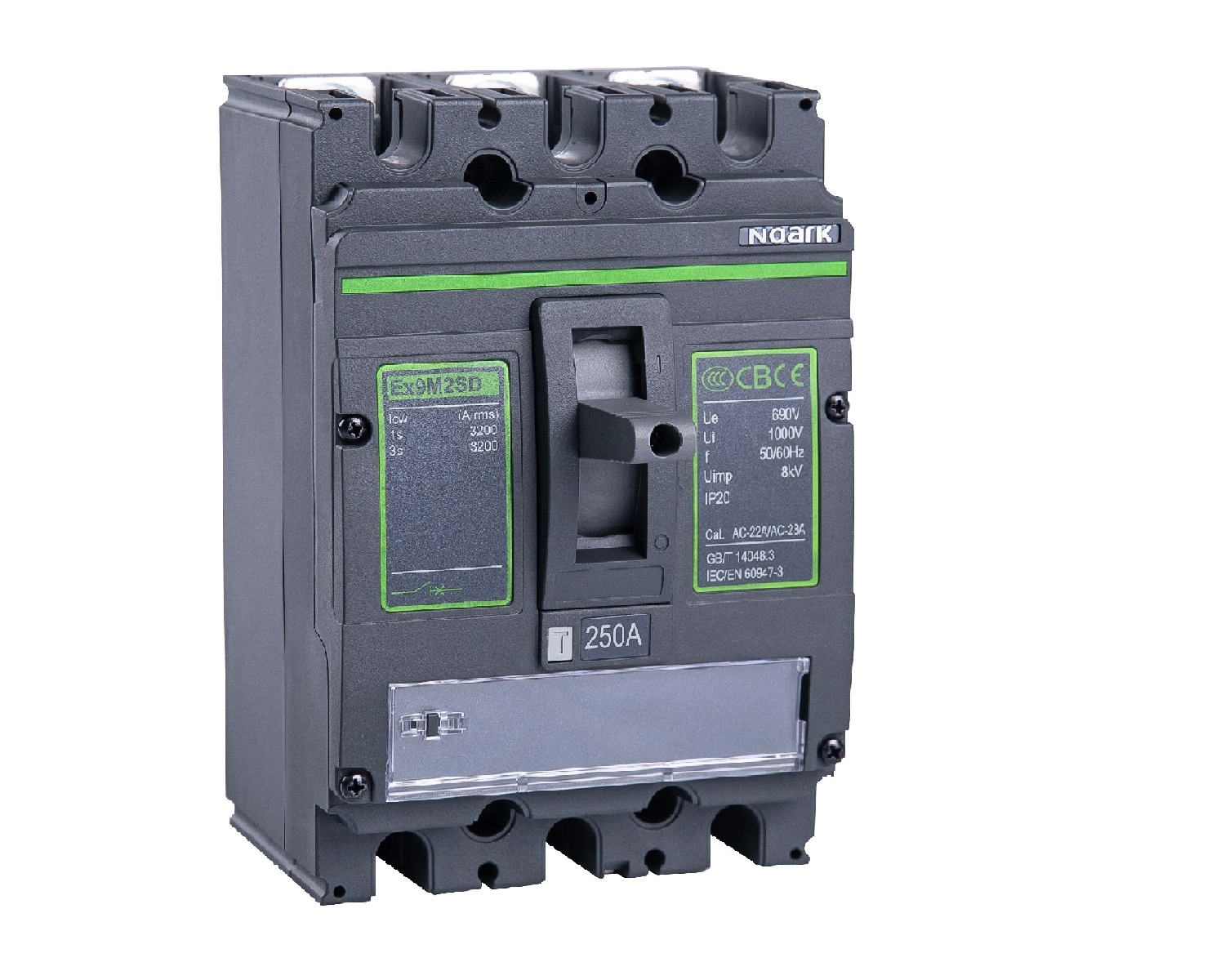 Odpínač AC NOARK 112809 Ex9M4SD AC 3P EU velikost M4, In=630A, 3-pole
