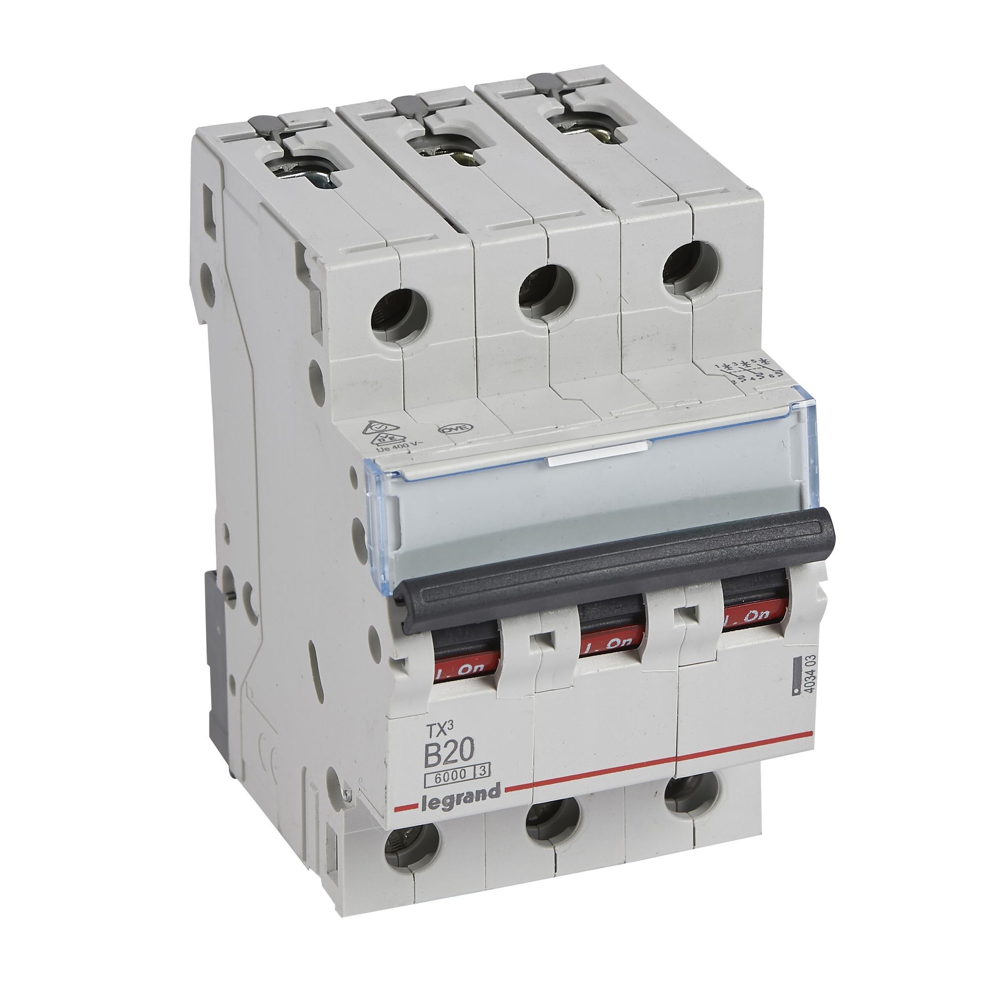 Jistič třípolový LEGRAND 403403 TX3 3P B20 6000A