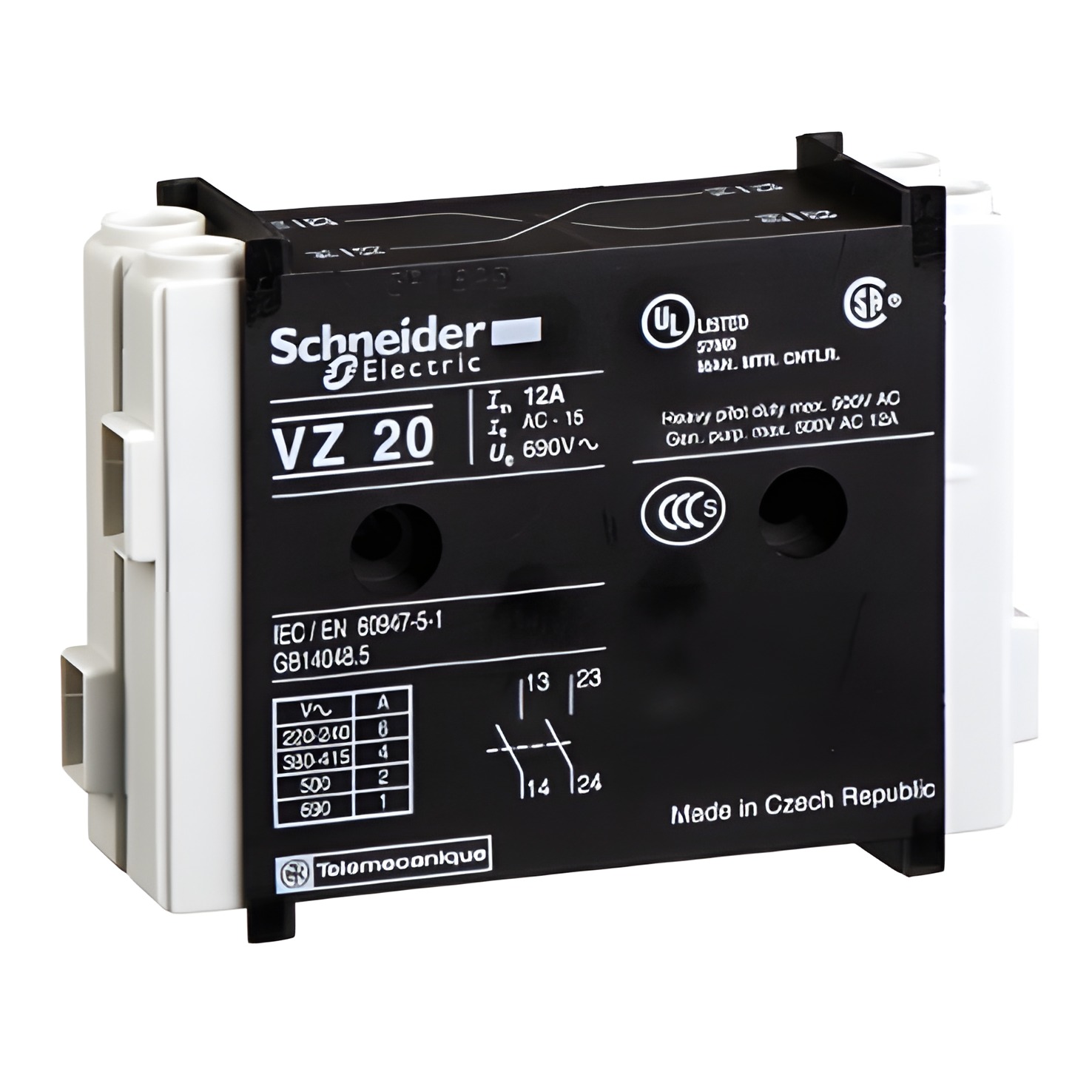 SCHN VZ20 Vario blok pomoc.kont. 1"Z"+1"V"