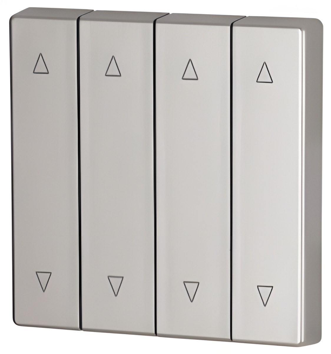 EATON  147623 Kryt RF tlačítka 4x1/4 55x55mm, Nahoru-dolů, Stříbrná, matná