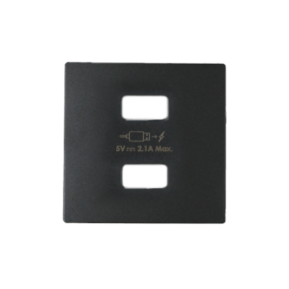 Kryt pro nabíječku USB SIMON 8221096-038, grafitová