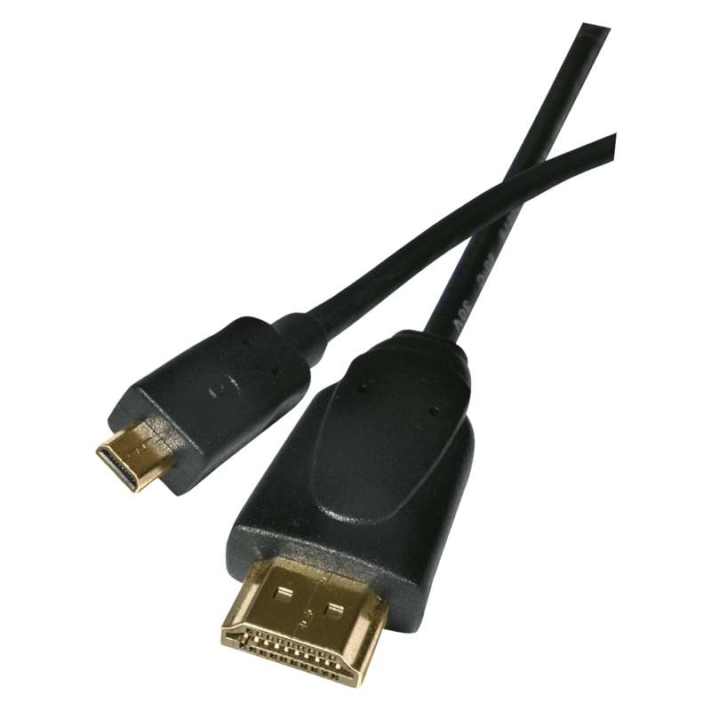 Kabel HDMI EMOS SD1201, 2.0, A vidlice/D vidlice, černá, 1,5 m