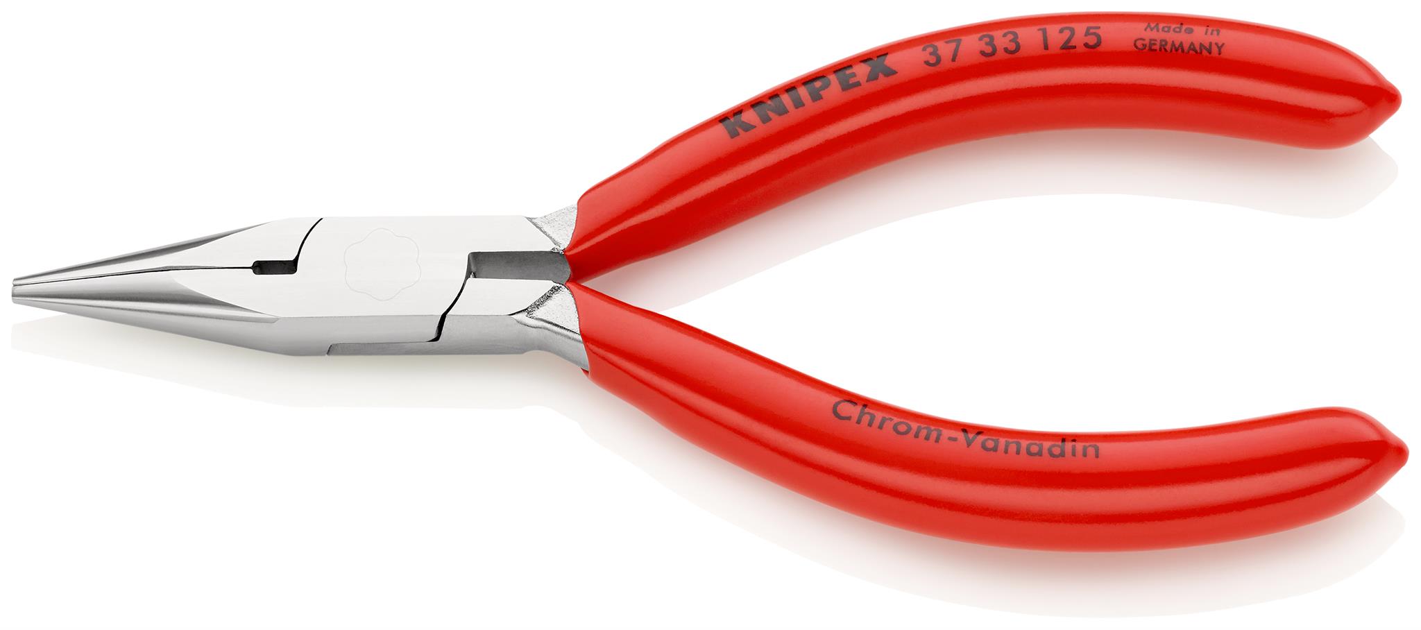 Rovné půlkulaté kleště 125 mm Knipex pro jemnou mechaniku chromované - 3733125
