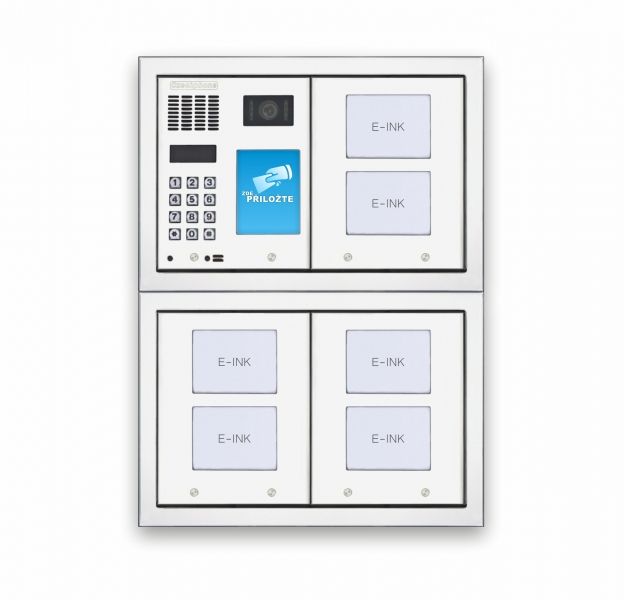 Tablo zvonkové CZECHPHONE 4004005937, E-INK MELODY, 66 jmenovek, MIFARE