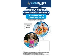 AQUAPALACE Vstupenka voda/sauna - dítě do 150cm