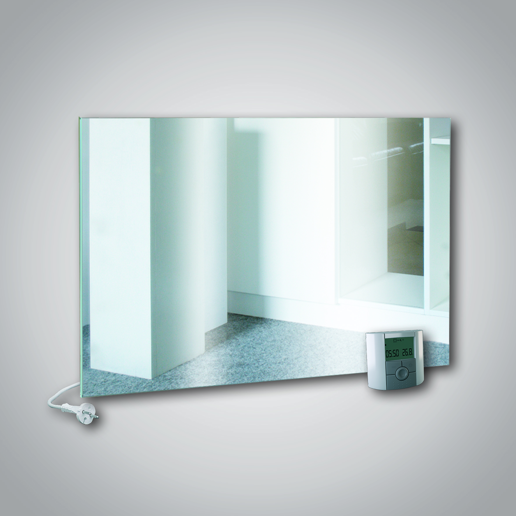 FENIX 5437736 GR+ 900 Mirror Skleněný panel 900 W s integrovaným bezdrátovým přijímačem