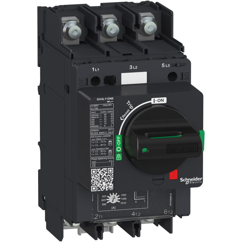 SCHN GV4L02N6 Motorový jistič  magnetická sp. 2A 50kA oka
