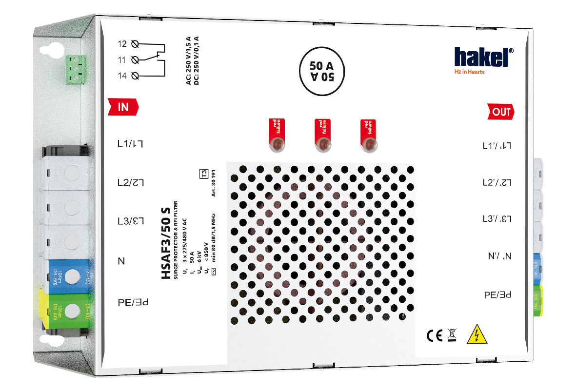 HAKEL 30191 HSAF3/50 S SPD typ 3 s VF filtrem