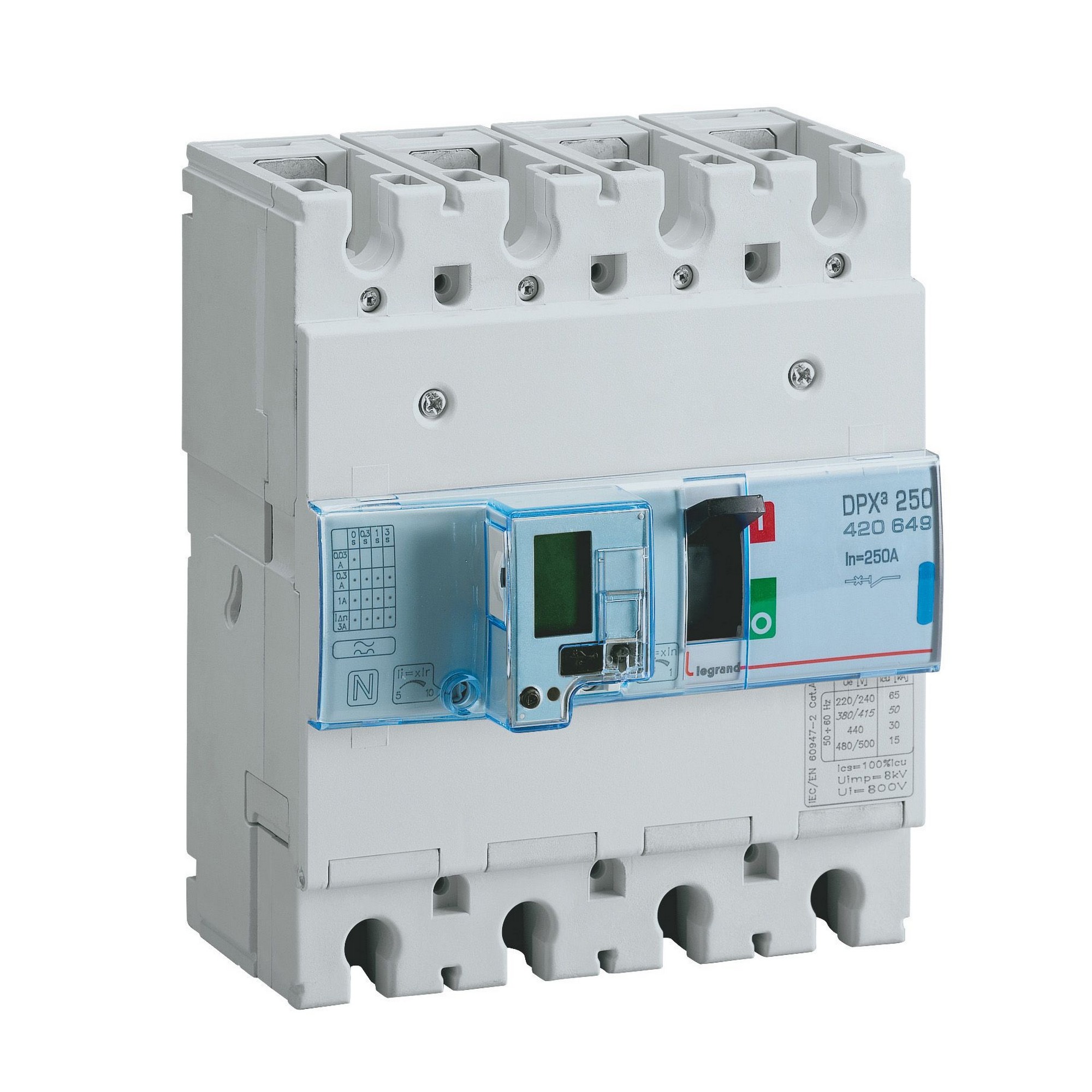 LEG 420377 DPX3 250ELE 4P 160A 50KA