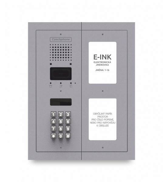 CZPHONE 4004091002 S elektronickým papírem (E-INK) FlatLine: SVĚTLE ŠEDÁ - DUO Standard: klávesnice