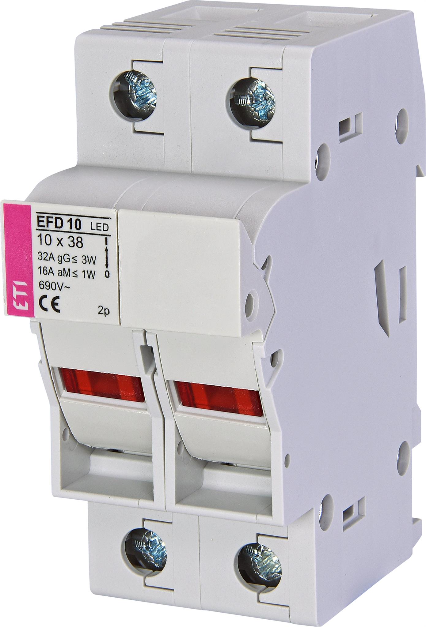 ETI 002540013 pojistkový odpínač, EFD 10 2p LED