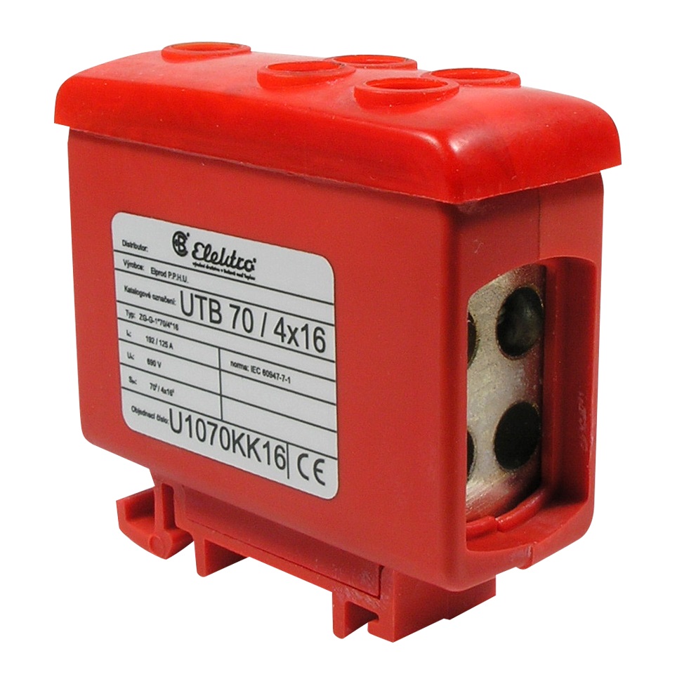 BEČOV U1070KK16 Svorka UTB 70/4×16 červená
