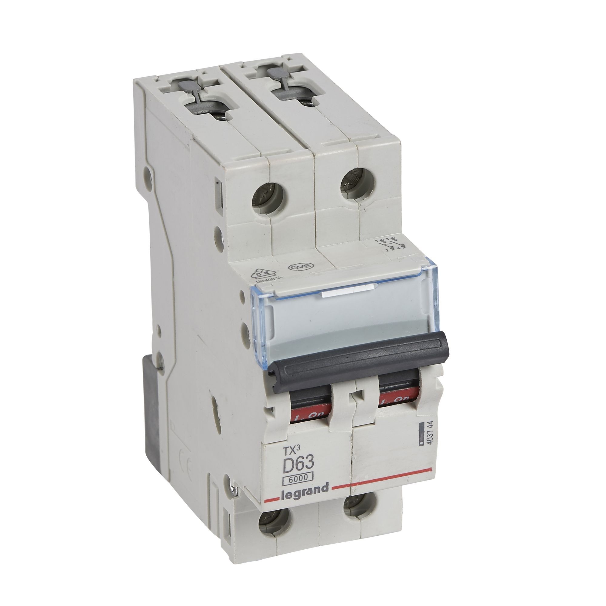 Jistič dvoupolový LEGRAND 403744 TX3 2P D63 6000A