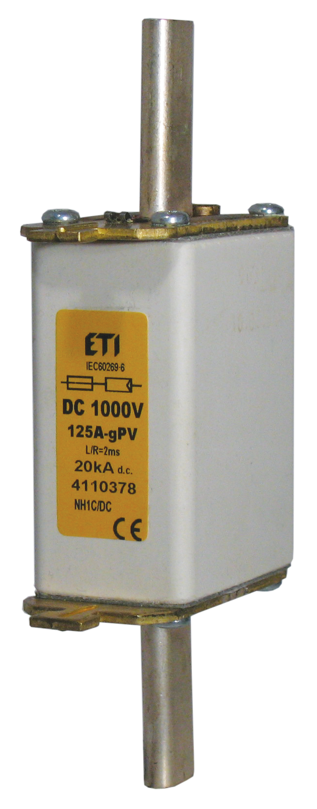 ETI 004110385 pojistka, M0 gPV 63A/1000V DC