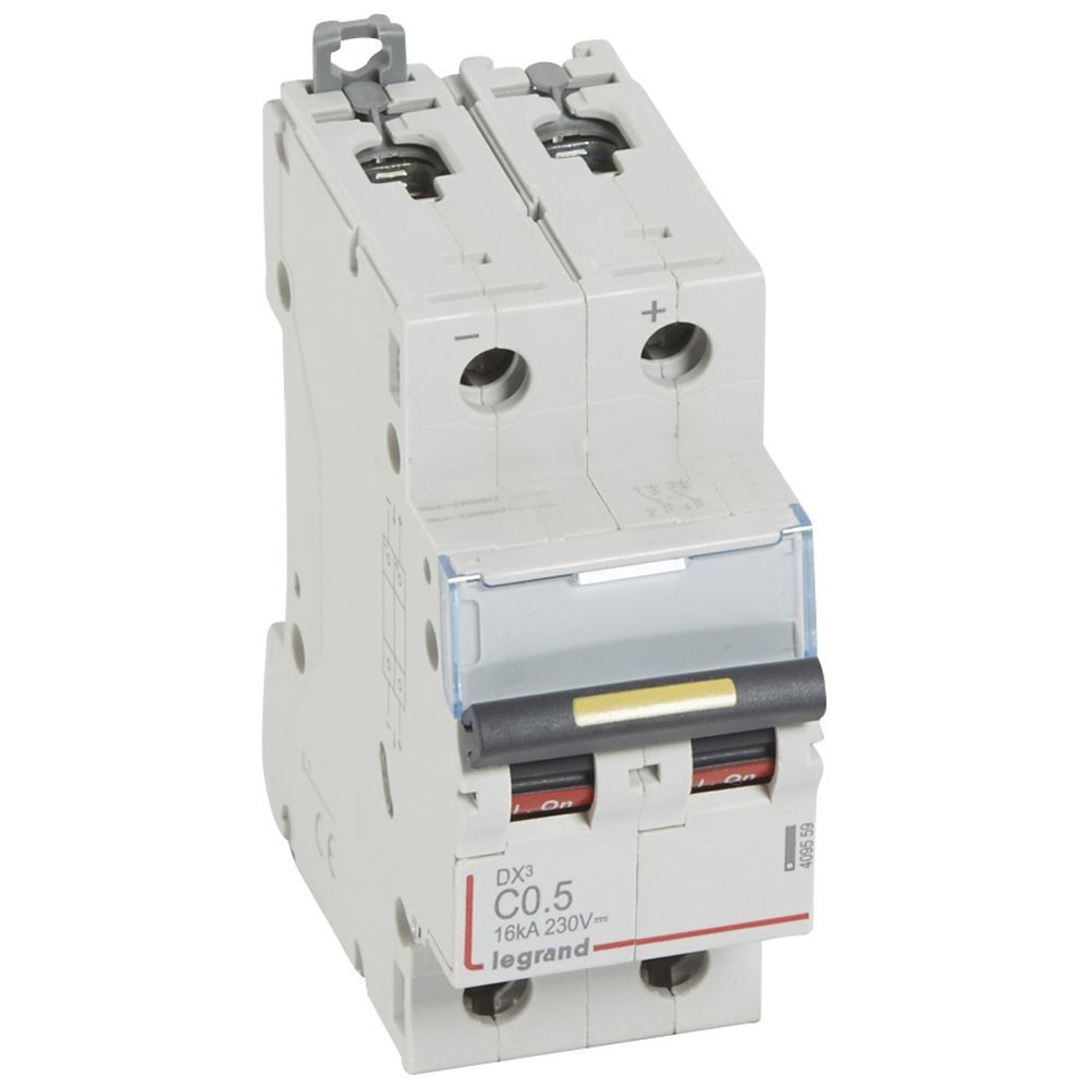 Jistič dvoupolový LEGRAND 409559 DX3 DC 2P C0.5 16KA