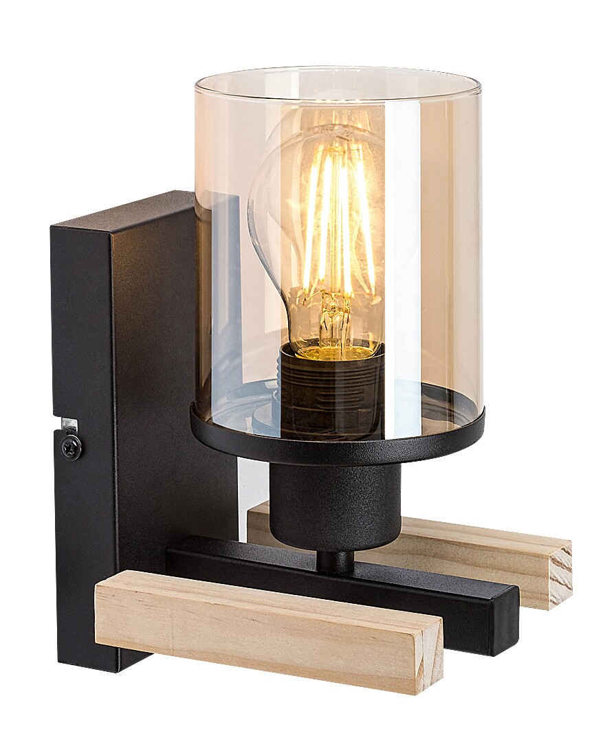 Nástěnné svítidlo Niylah černá E27 1×25W RABALUX 71080