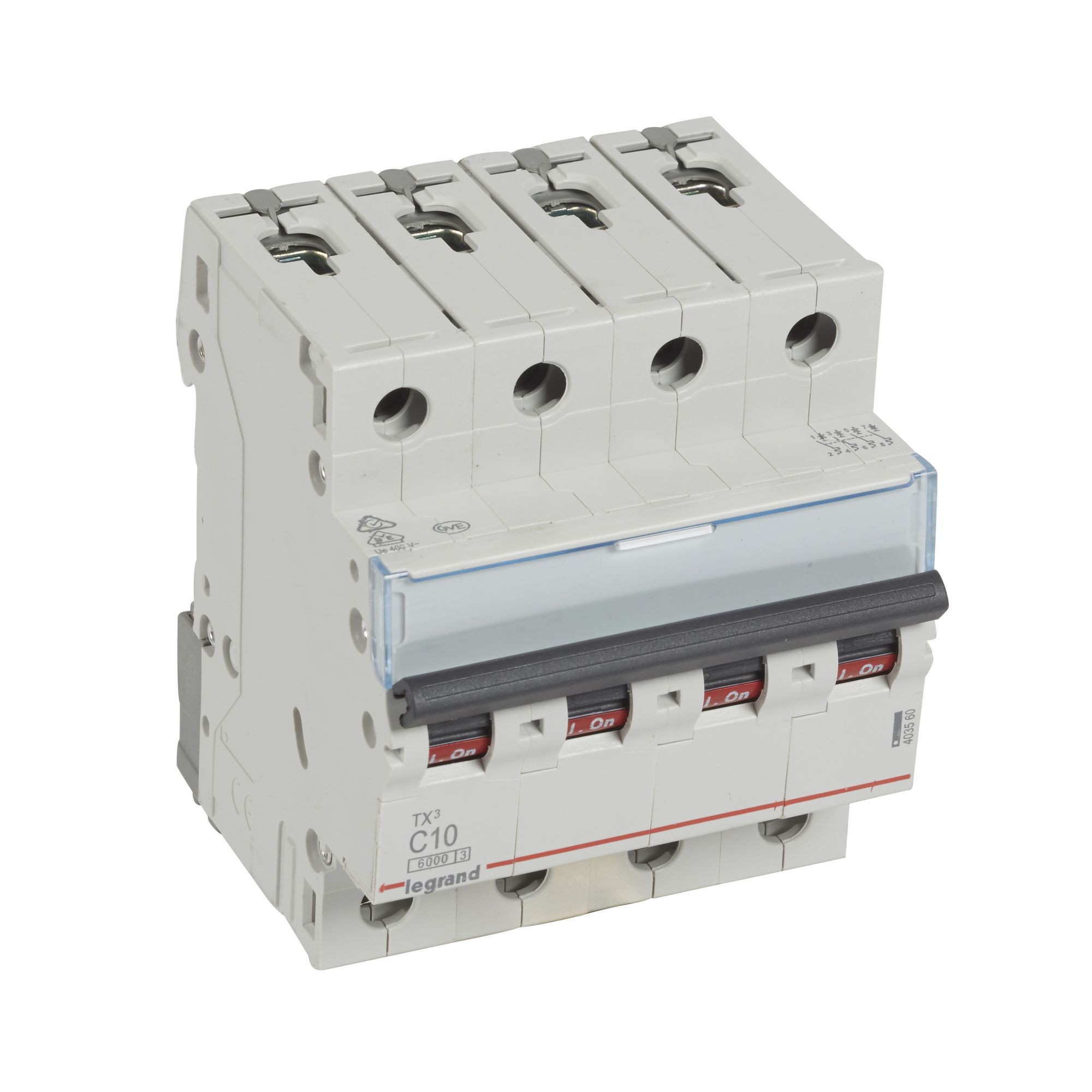 Jistič čtyřpolový LEGRAND 403560 TX3 4P C10 6000A