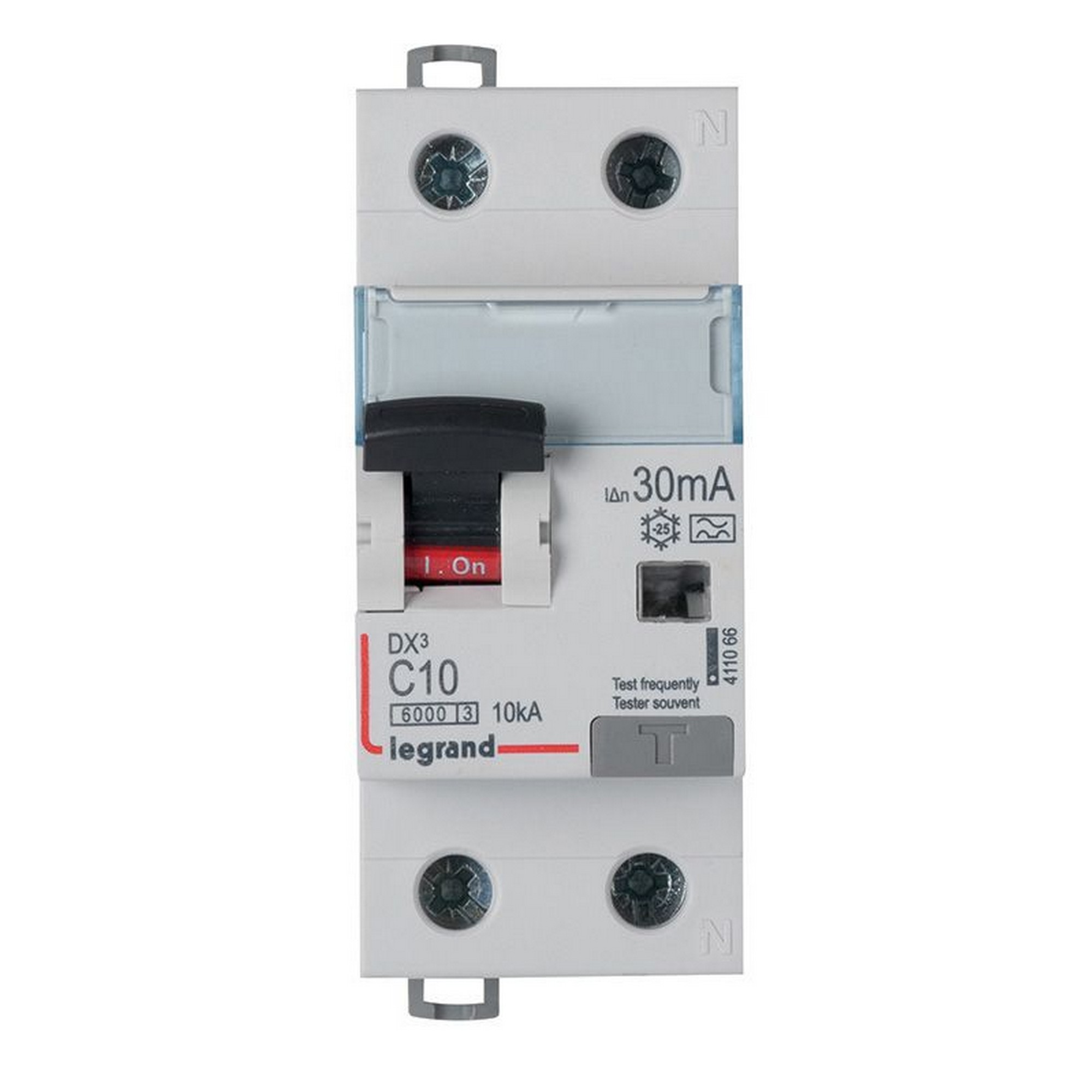Chránič kombinovaný LEGRAND 411060 DX3 KOMB. 1+N C13 30MA A 6KA