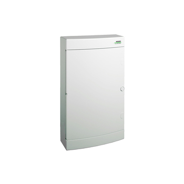 NOARK 101509 PNS 36W Plastová rozvodnice, bílé dveře, montáž na omítku, IP40, 3 řady, 3x12 modulů