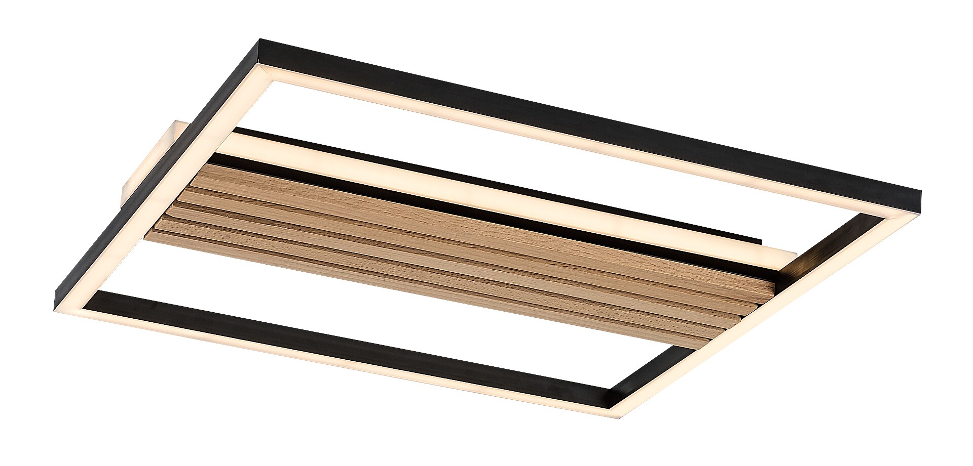 Stropní svítidlo Noxelle matná černá/dub LED 30W RABALUX 71458