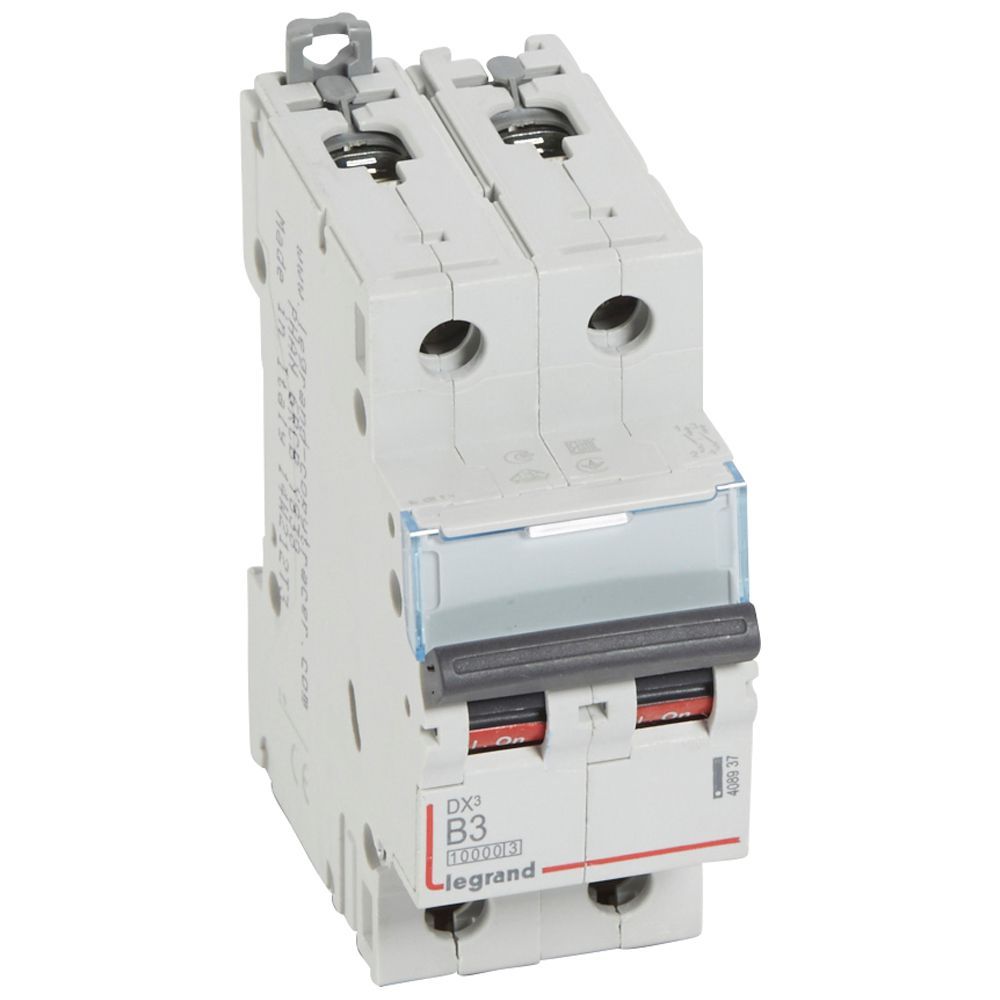 Jistič dvoupolový LEGRAND 408937 DX3 2P B3 10000A/16KA