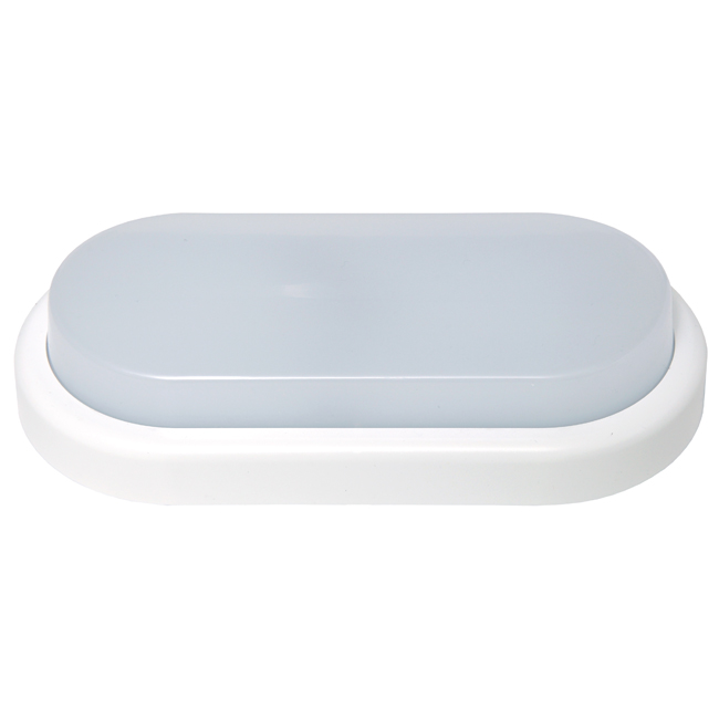 Svítidlo nástěnné ECOPLANET OVAL 12W, 940lm, 4000K, IP54, bílá