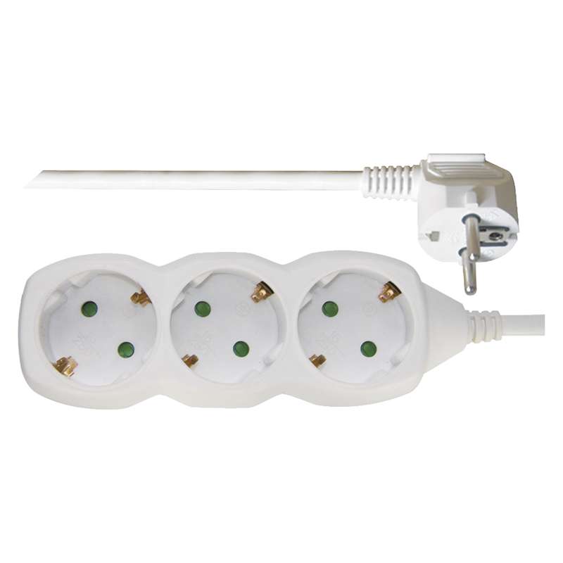 EMOS P0323R PRODLUŽKA 3Z 3M 1,5MM SCHUKO