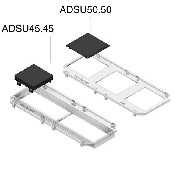 HLS HL ADSU50.50 Záslepka modulu 50x50 mm , PP