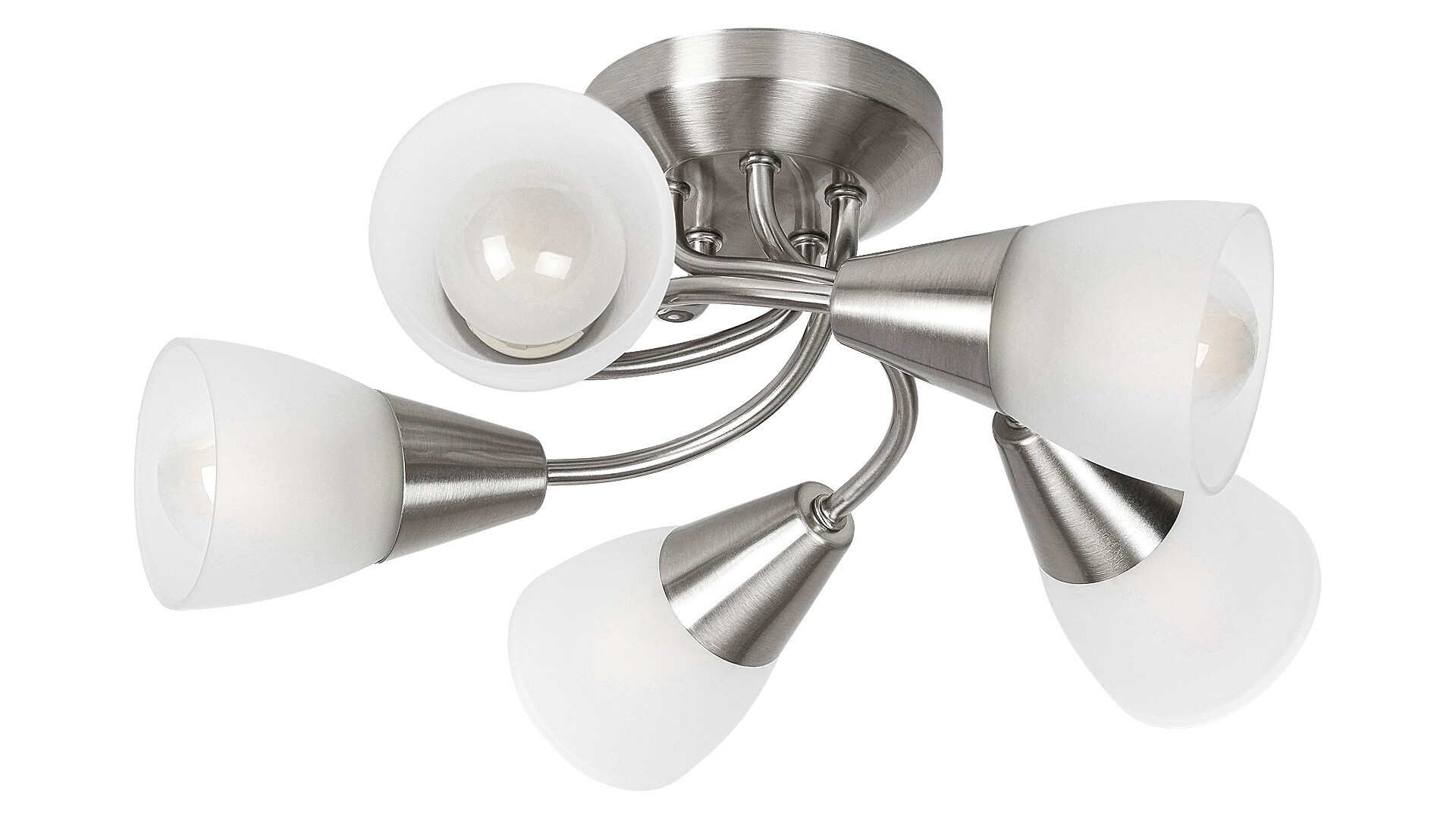 Stropní svítidlo Connor saténová chromová E14 5×40W RABALUX 5691