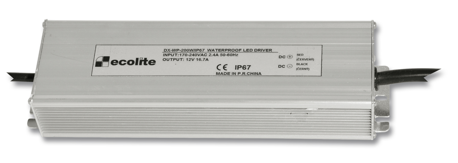 Napájecí zdroj LED ECOPLANET TRAFO 200W, IP67