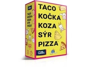 Taco, kočka, koza, sýr, pizza