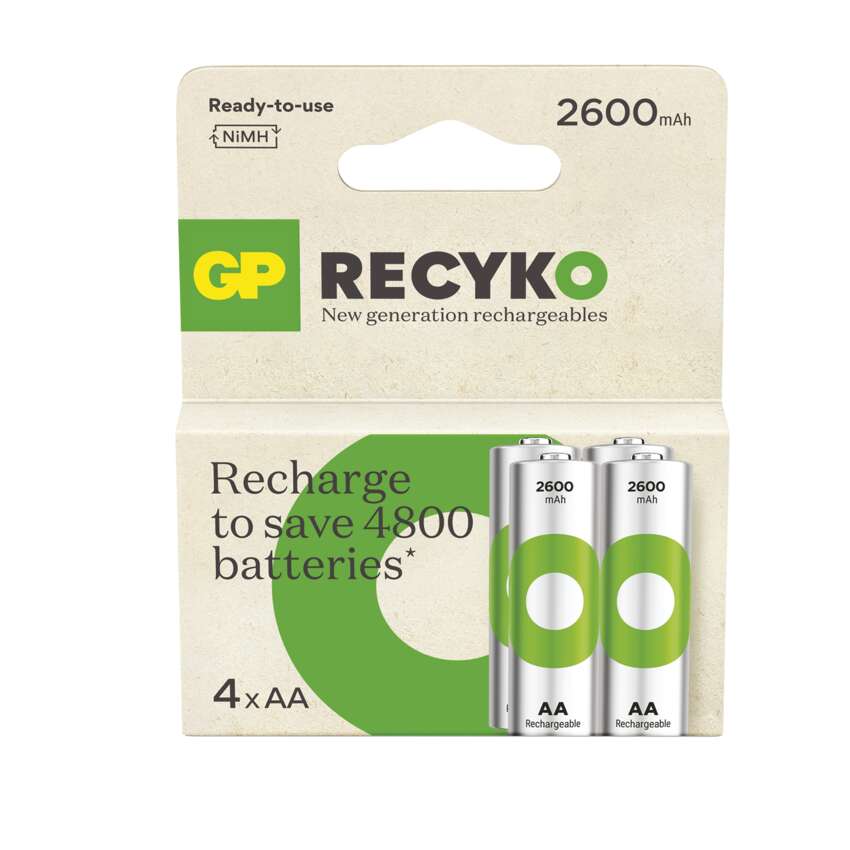 Baterie nabíjecí GP ReCyko B25274 2600 AA (HR6) 4PP