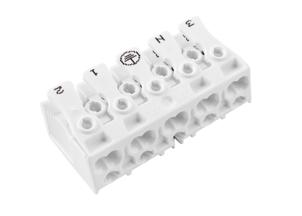 EL 1000142 Svorkovnice SLK 3/5 E-PIEC (3-N-E-1-2) pro svítidla, bezšroubová, PC, bílá /88167531 (bal