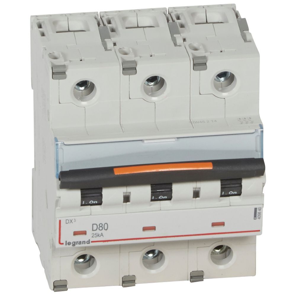 Jistič třípolový LEGRAND 409840 DX3 3P D80 25KA