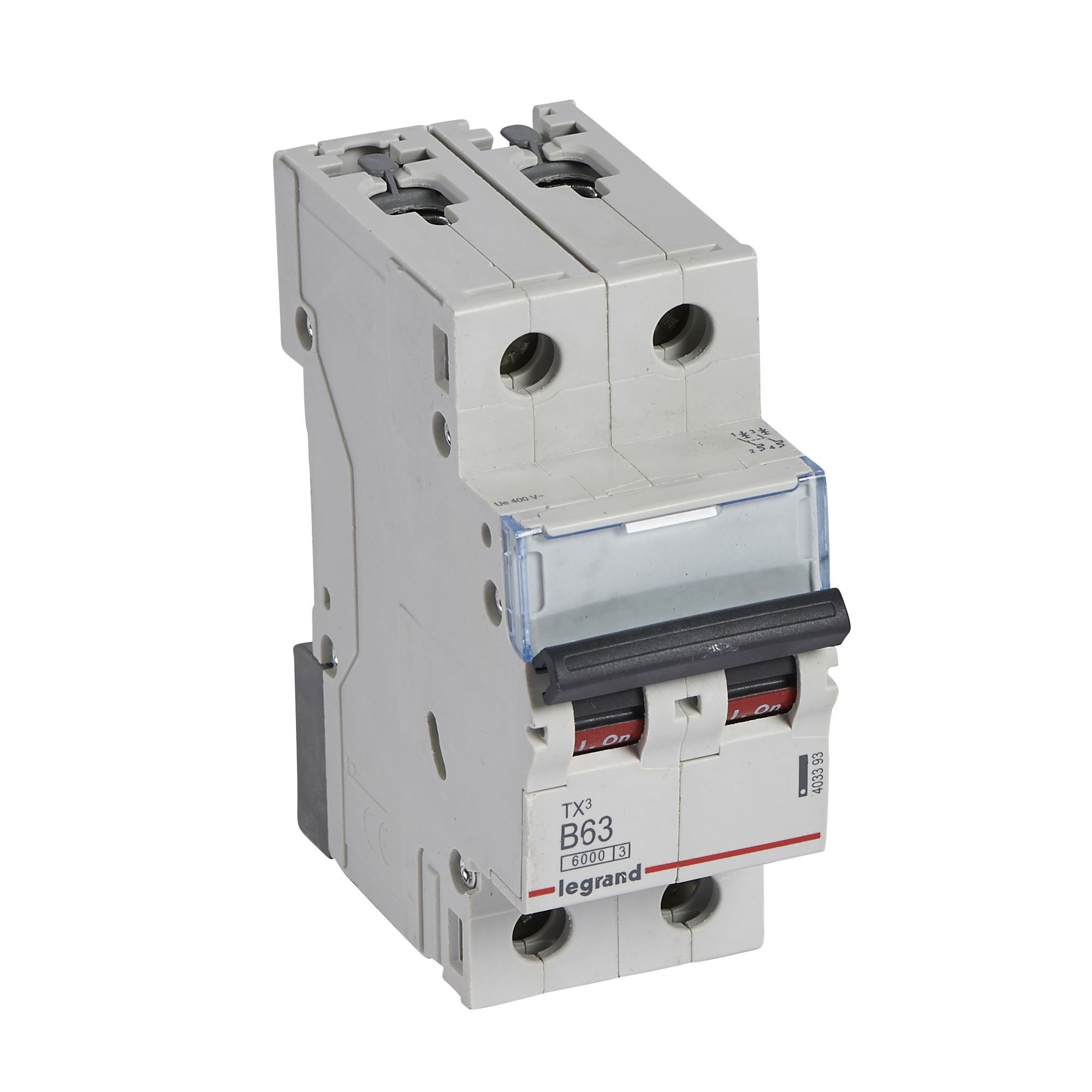 Jistič dvoupolový LEGRAND 403393 TX3 2P B63 6000A