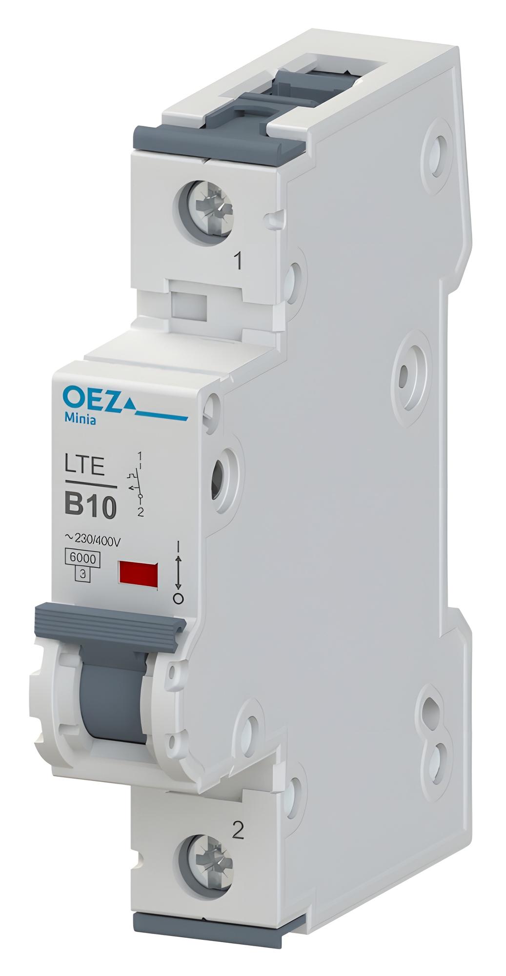 Jistič jednopólový OEZ:41879 LTE-13B-1, In 13 A, Ue AC 230/400 V / DC 72 V, char. B, 1pól, Icn 6