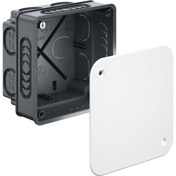 SCHM KA-1094-01 Krabice s víčkem 87x87x60 mm, pod omítku