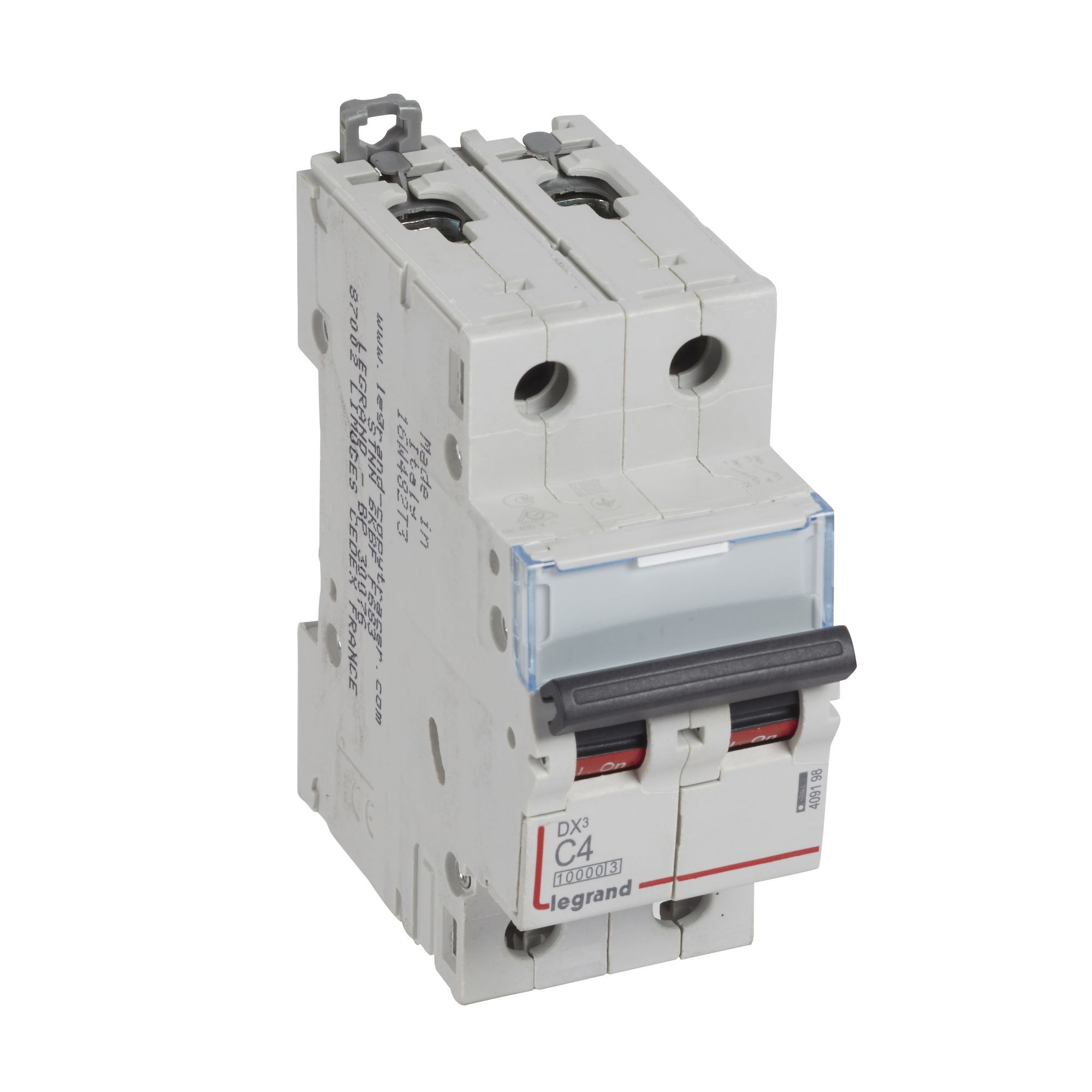 Jistič dvoupolový LEGRAND 409198 DX3 2P C4 10000A/16KA