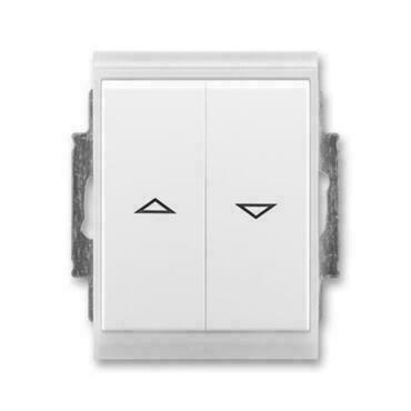 ABB 3558E-A88943 01 IPxx Ovládač žaluziový jednopólový (1/0+1/0 s blokováním), IP44