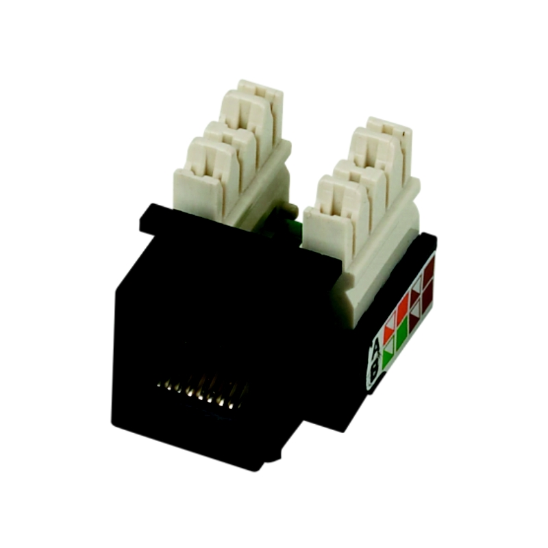 UTP Keystone CAT5e  RJ45 (110) KLASIK černý