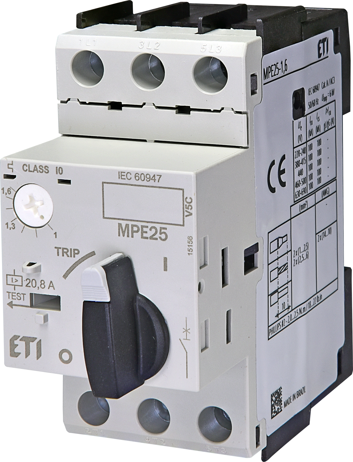 ETI 004648006 motorový spouštěč, MPE25-1,6
