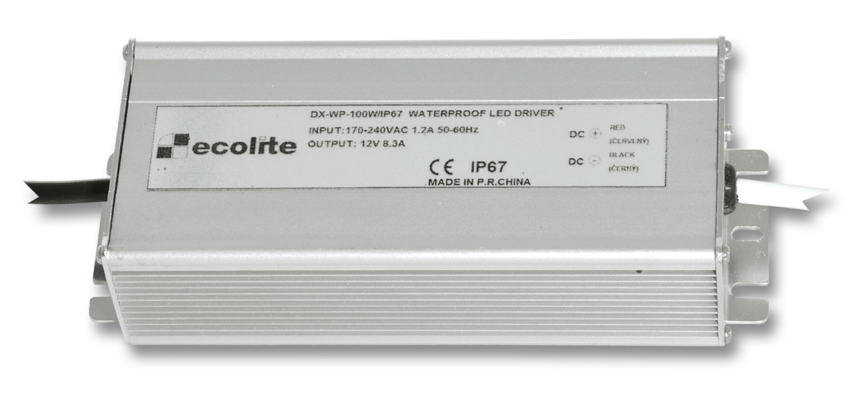 Napájecí zdroj LED ECOPLANET TRAFO 100W, IP67
