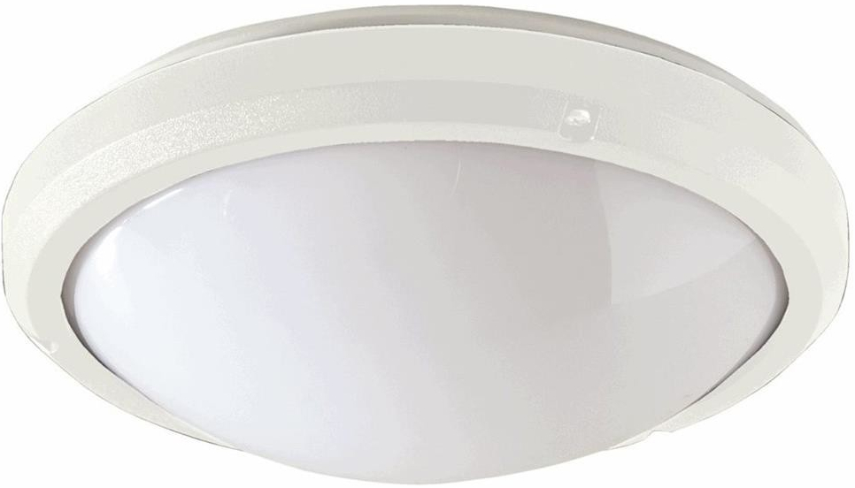 FULGUR s-03416 přisaz.,kulaté svítidlo, plastové bílé stínítko s bílým plast. rámem