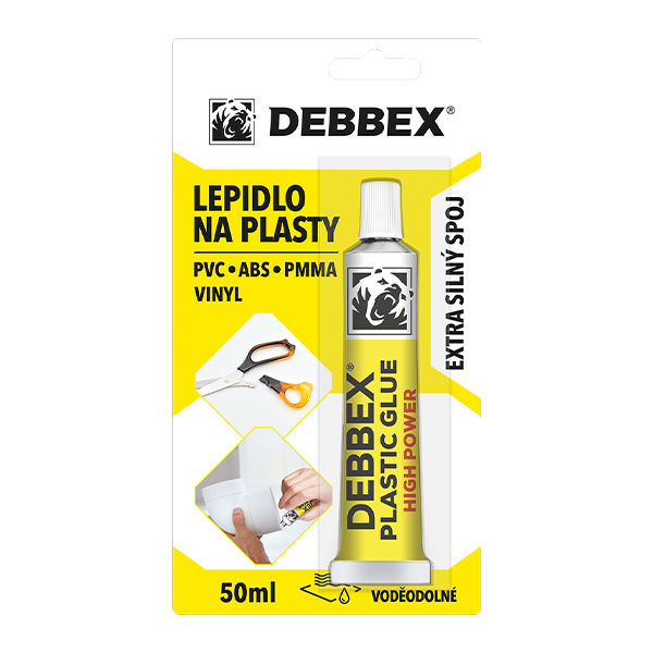 Lepidlo na plasty DEBBEX 60040DBX/ PLASTIC GLUE 50ml  blistr