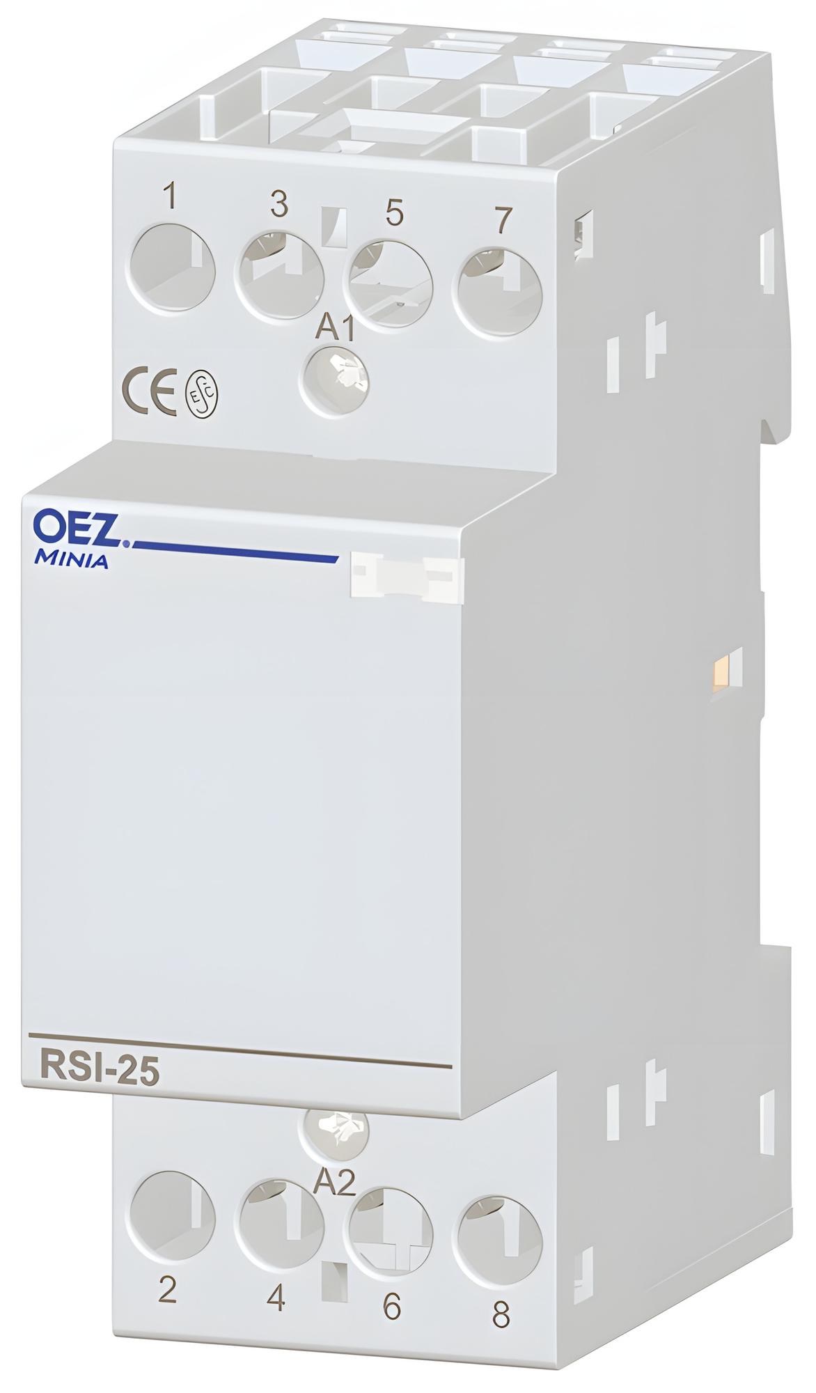 Instalační stykač OEZ:43118 RSI-25-31-X024, Ith 25 A, Uc AC/DC 24 V, 3x zapínací kontakt (3NO), 1x