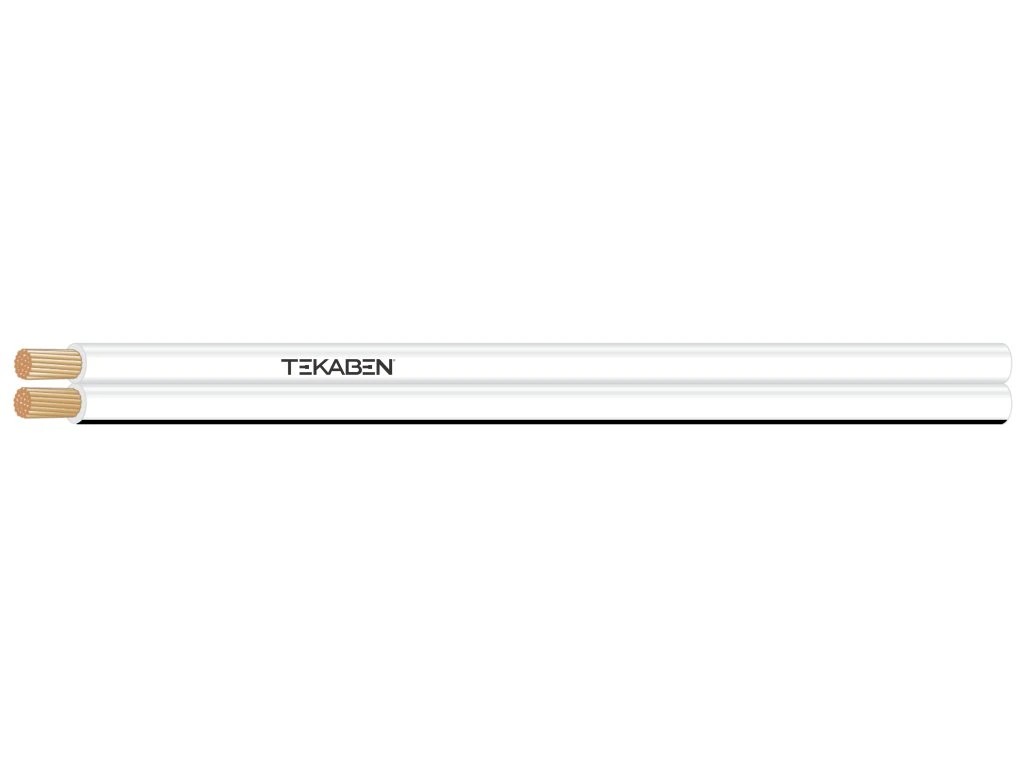 Dvojlinka nestíněná TEKABEN LSPR WS/SW 100, 2x 1,50 mm, černo-bílá, 100 m