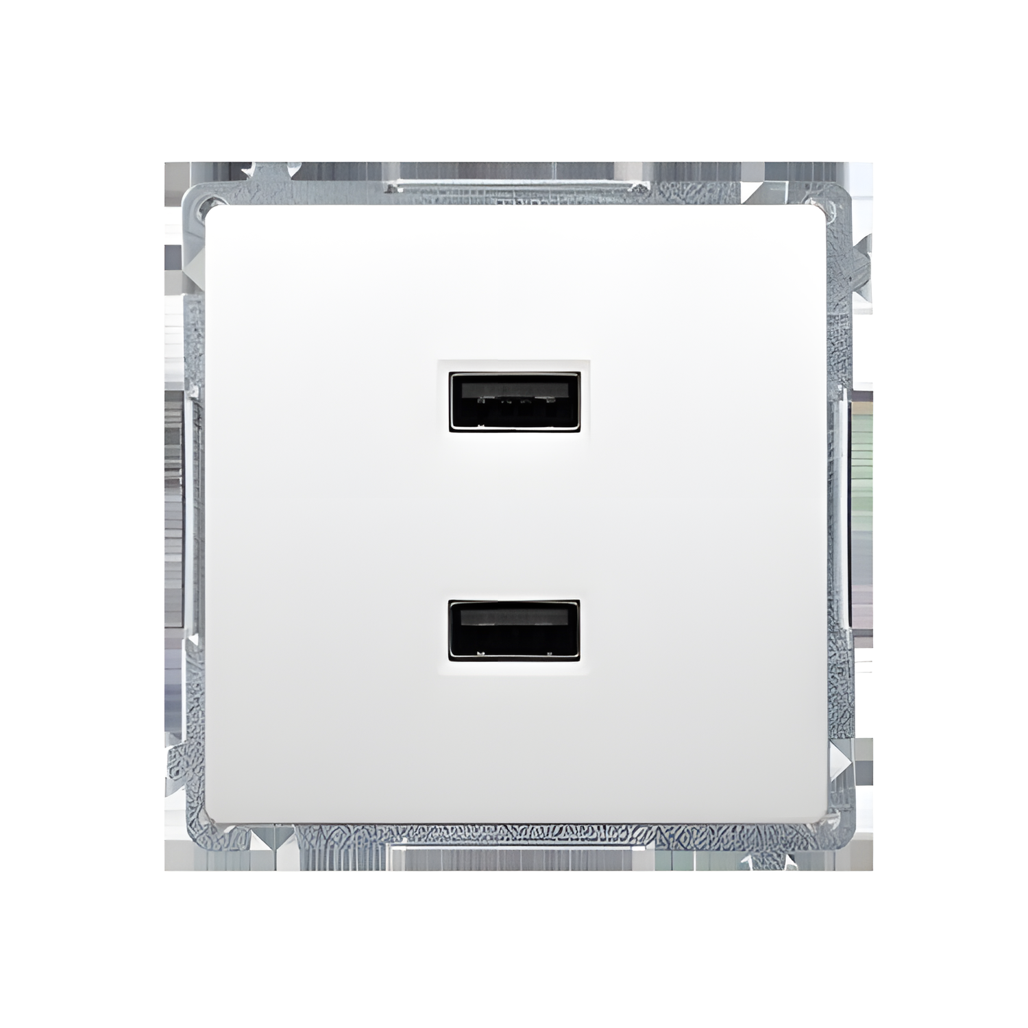 Nabíječka USB SIMON BASIC BMC2USB.01/11, 2 násobná (přístroj s krytem), 2x USB typ A, 2, 1 A/5 V DC,