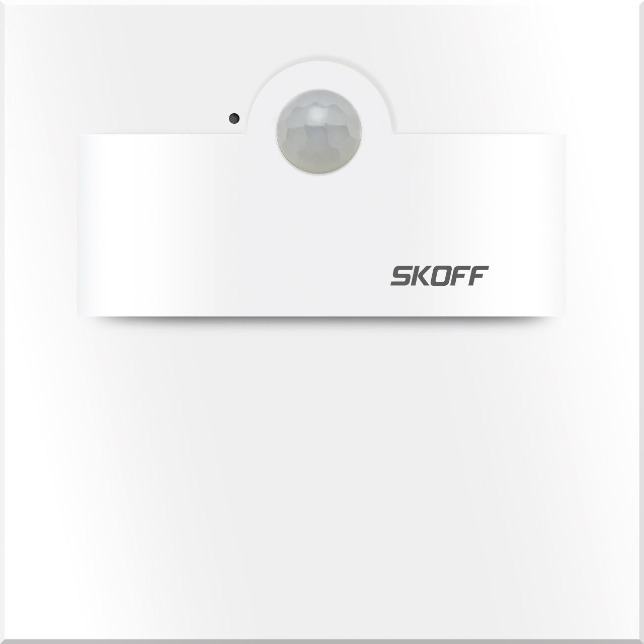 Orientační LED svítidlo SKOFF Tango Short se senzorem modrá 1,0W 10 V DC IP20 bílá
