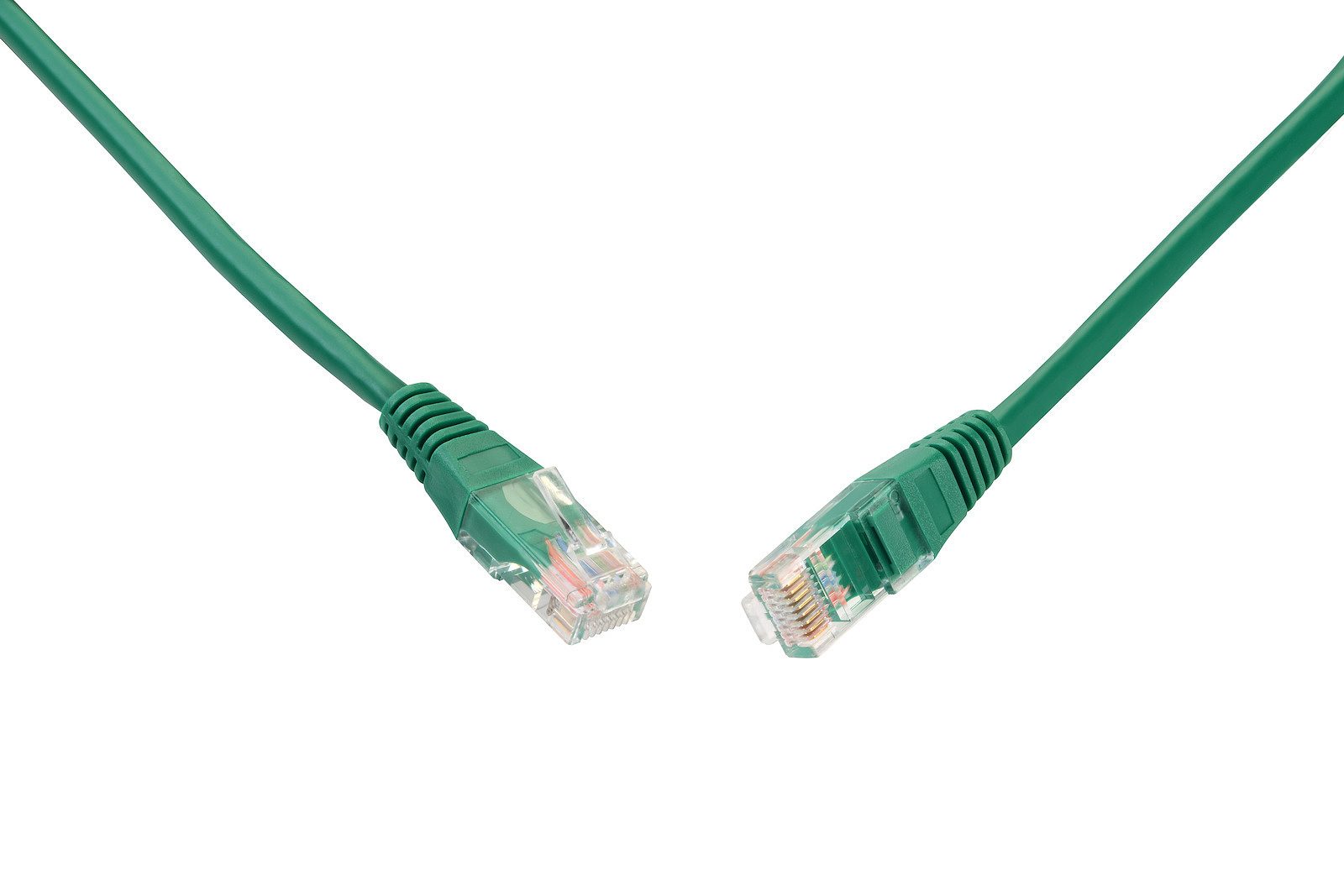 Patch kabel SOLARIX C5E-155GR-0,5 mB, CAT5E, UTP, PVC, non-snag-proof, 0,5 m, zelená
